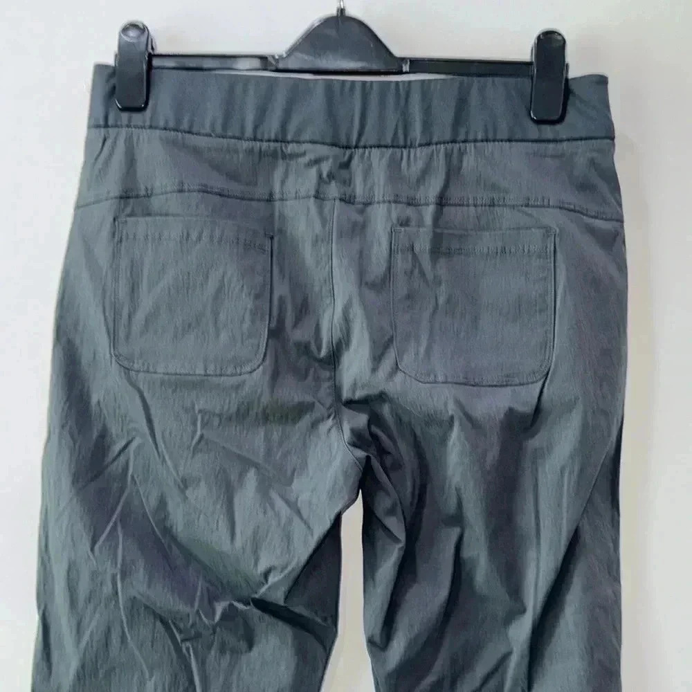 Vina Nylon Pants W/ Drawstring Ankle Size M, Color Flint Gray - Picture 8 of 12
